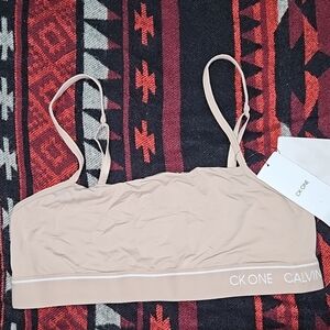 NWT Calvin Klein CK One Beige Bralette